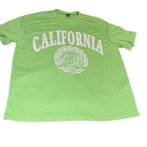 Shein Green "California" Graphic T-Shirt S